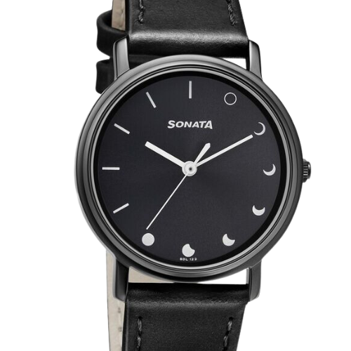 Sonata Play Black Dial Women Watch