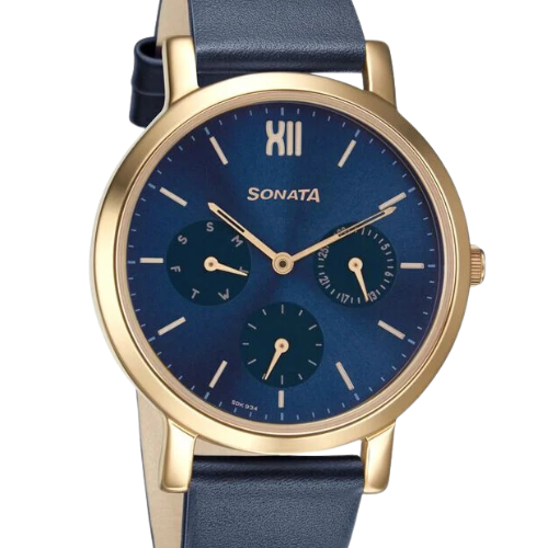 Sonata Multifunctions Blue Dial