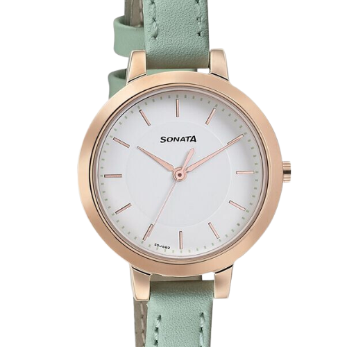 Sonata Blush It Up White Dial