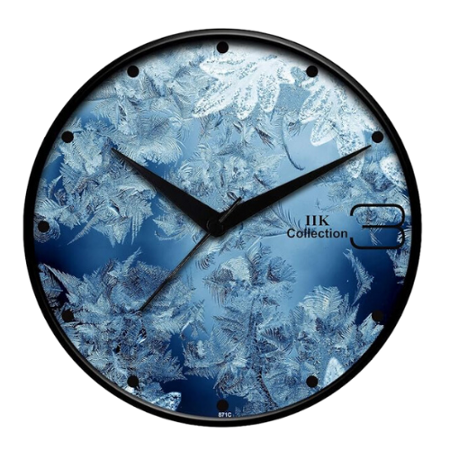 IIK COLLECTION Plastic Designer Analog Round Wall Clock