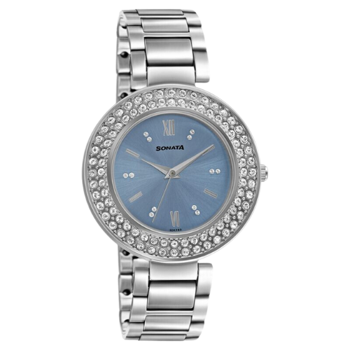 Sonata Blush It Up Blue Dial