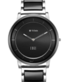 Titan Edge Fusion Quartz Analog Black Dial