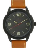 Titan Quartz Analog Black Dial Leather Strap Watch for Men