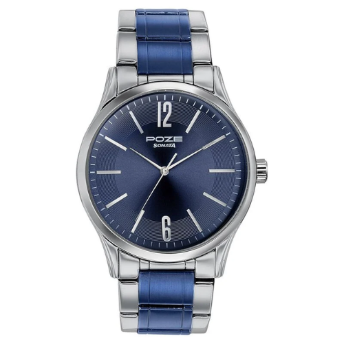 Sonata Poze Quartz Analog Blue Dial