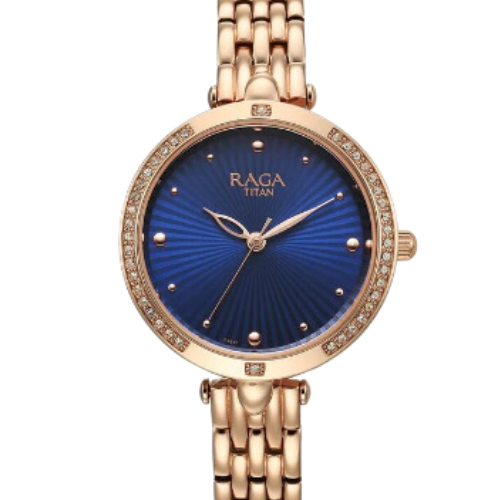 Titan Raga Showstopper Quartz Analog Blue Dial