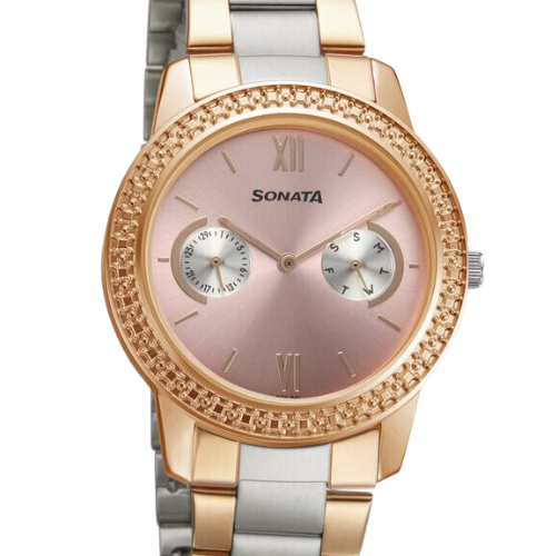 Sonata Multifunctions Pink Dial