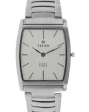 Titan Quartz Analog Silver Dial Stainless Steel Strap Watch for Men