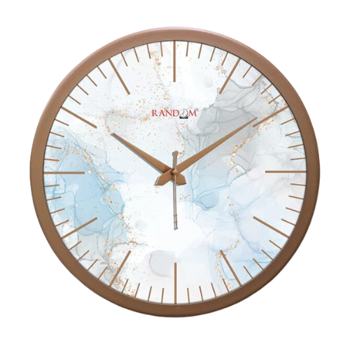 RANDOM 12 Inch Metallic Finish Modern Stylish Tic Tok Wall Clock