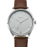 Titan Men's Classic Watch: Gradient Dial & Sleek Markings with Leather Strap