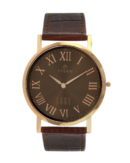 Titan Quartz Analog Brown Dial Leather Strap Watch for Men