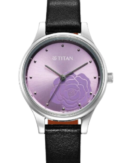 Titan Karishma Quartz Analog Purple Leather Strap for Women