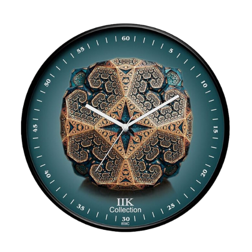 IIK COLLECTION Designer Analogue Round Plastic Wall Clock