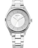 Titan Men's Urban Edge Lustrous Grey Dial Leather Watch