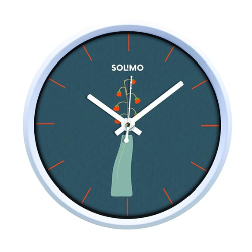 Solimo 12 Inches & Glass Wall Clock