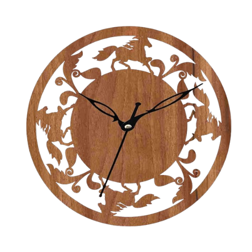 ADK 12" Inch Wooden MDF English Numeral Trendy Analog Wall Clock