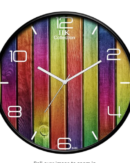 IIK COLLECTION Plastic Designer Analogue Round Wall Clock