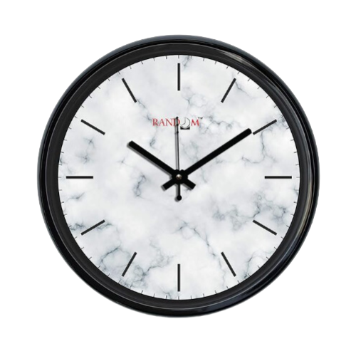 RANDOM Marble Feature Plastic Wall Clock